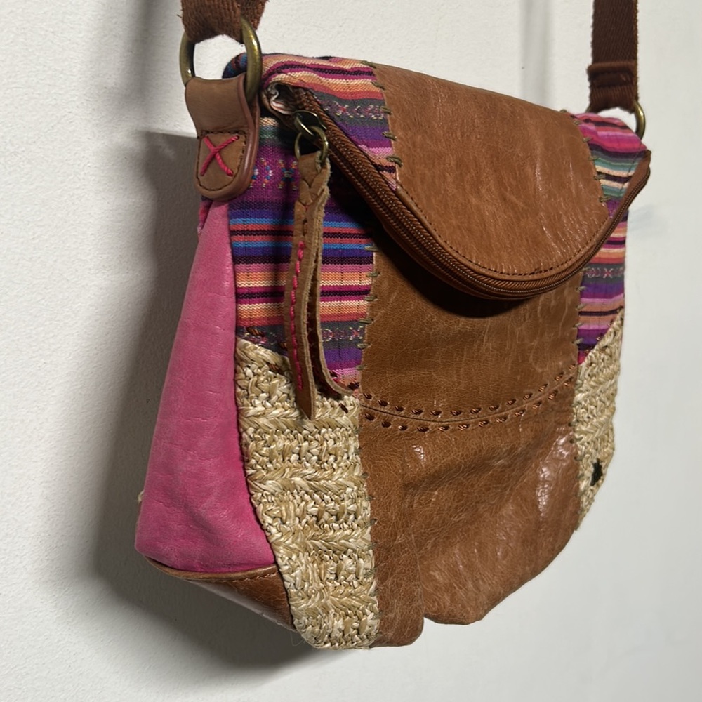 The Sak Boho Leather Patchwork Bag - image 4